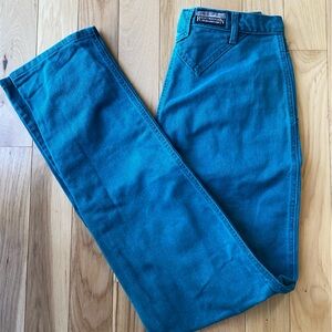 Vintage Rocky Mountain Teal Bareback Denim